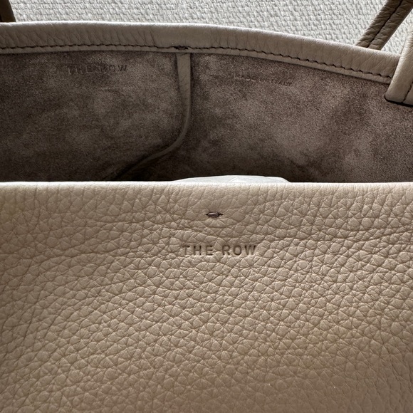 The Row Park Tote Bag Medium Grain Leather Dark Taupe - Picture 2 of 8